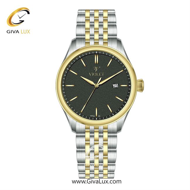 ساعت مچی اورجینال مردانه ویولت VIOLET طلایی-نقره ای | نقره ای-طلایی| دودی|تیتانیوم| کد رفرنس 0629/2